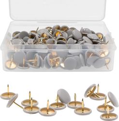 200 kpl Peukalotacks harmaat muoviset pyöreät pääpeukalot