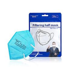 Lauwodun Kn95 Ffp2 Mask Ce Fda dobbelt certificering Ansigtsmaske-100 Piece Pack himmelblå