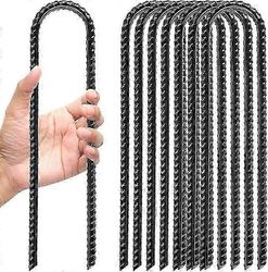 8 kpl maa-ankkurit, trampoliini, maa-ankkurit (ruostumaton), maa-ankkurit, telttakiilat, pituus 30 cm, leveys 5 cm, telttakiilat, myrskynkestävä, m...