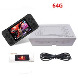 Rg351p Spilkonsol Klassisk spil videospilkonsol 3.5 tommer Ips Screen64G