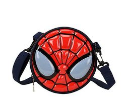 Bestdaily Barn Gutter Jenter Spiderman Captain America Round Crossbody Skulderveske Veske Wallet Messenger