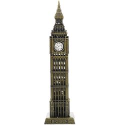 Big Ben England Metal Building Model Ornament Landemerker i London England Model Som vist 18.00X4.50X2.60CM