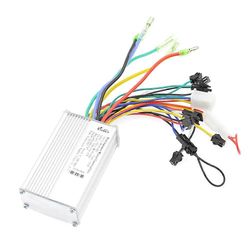 250W 350W ohjain sähköinen polkupyöräohjain älykäs kaksimuotoinen varkaudenesto 2-pyöräisille sähköpyörän osille, 36-48V Hopea