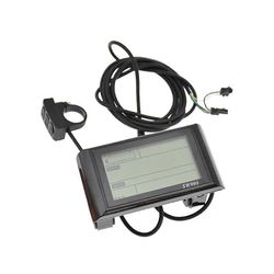 24-72V SW900 LCD-näytön ohjaus sähköpolkupyörän nopeusmittarin nopeusmittari langallinen nopeuslaskuri koodi musta