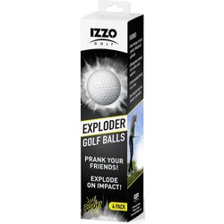 Izzo Golf räjähtävä keppon golfpallot - 4 kpl One Size
