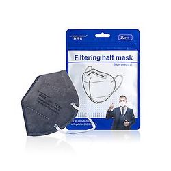 Lauwodun Kn95 Ffp2 Mask Ce Fda dobbelt certificering ansigtsmaske-50 Piece Pack Grå