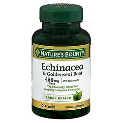 Natures Bounty Nature's Bounty Echinacea & Goldenseal -juurikapselit, 450 mg, 100 korkkia (1 kappaleen pakkaus)