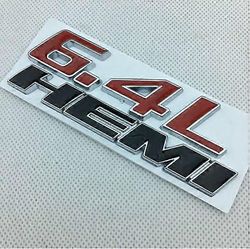 6.4l Hemi metallimerkki tunnus tarrat takatavaratilan tarra Dodge Charge Challenger Ram Jcuv asuntovaunu Durango Srt tarvikkeet H