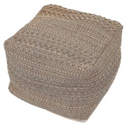 Lounge-tyynyt Lattia Rahi Pussit Istuminen Neliö Pouf Jalkatuki Pouf Bohemian Ottomaanien Pouf Jalkajakkara Khaki 42X42X33CM