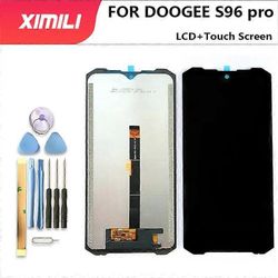 Redkid Uusi 100% DOOGEE S96 Pro S96T LCD-näytön lasi + kosketusnäytön digitointikokoonpano 6,22 tuuman vaihtolasi + korjaus Musta S96 T