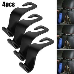 Liltop Bil Auto Bagsæde Universal Hook bøjle hængende taske arrangør holder 4PCS