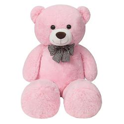 Kæmpe 105/125/145cm Blød Bamse Plys Legetøj Brun Bjørn Super Pink 180CM