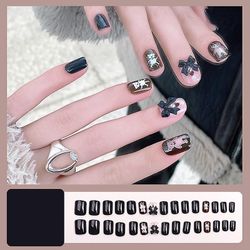 Bærbar negle patch aftagelig blød negle patch gelé lim færdig søm patch wearable nail patch Omladning brokade karpe