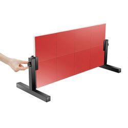 CNCEST Pöytätenniksen palautuslauta, säädettävä kulma (360°) ja korkeus, kumilauta