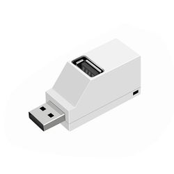 Usb 3.0 Hub 2.0 Hub Adapter Extender Mini Splitter Box 3-porte til pc laptop høj tempo U disklæser Hvid