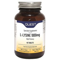 Quest Vitamins Quest vitamiinit L-lysiini 1000mg tabletit 45 (3GB8B5120)