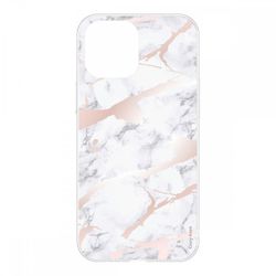Crazy Kase Sag til iPhone 12 Pro (6,1) Soft Pink Marble Effect