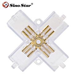 Kaikki kupariset 3-nastaiset liittimet LED-lampulle sopivat Sinostar Hexagon Light Tube 110-240V Universal -putkeen 4 Way Connector