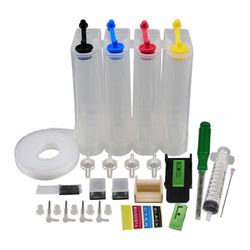 Jatkuva musteensyöttöjärjestelmä mustesuihkutulostimelle Universal Colors Refill DIY -sarjat Muste säiliön vaihtoon Canon Print -toimintoa varten