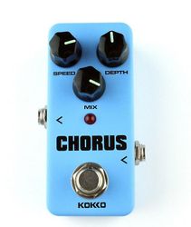 Ruili Blå Mini Chorus Pedal Muliti-effekt bærbar guitareffekt pedal