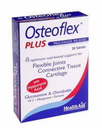 Health Aid Osteoflex Plus (hyaluronihappo, glukosamiini++) - Läpipainopakkaus, 30 tablettia