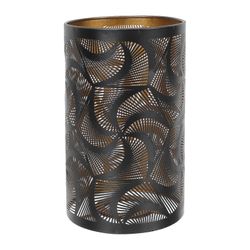 Metallinen lampunvarjostin lattiavalaisimeen rauta ontto veistetty design makuuhuoneen valaisin 20x12.1cm musta 1kpl