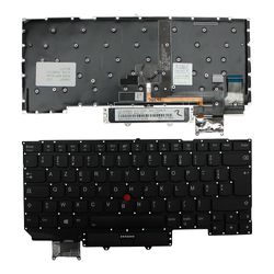 Keyboards4Laptops Lenovo ThinkPad X1 Carbon 5th Gen med markørbaggrundsbelyst sort fransk layout udskiftning laptop tastatur