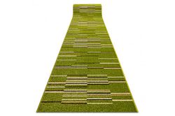 RugsX Runner HEAT-SET FRYZ NELI grøn 80 cm 80x390 cm