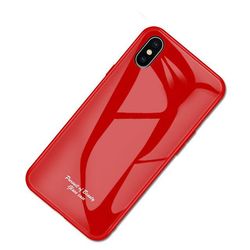AIR Single Shockproof Hærdet Glas Sag til Apple iPhone 11 Pro (5,8) - Rød