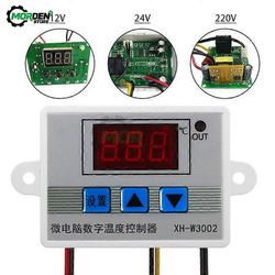 XH-W3002 W3002 W3001 DC 12V 24V AC 110V-220V LED digitaalinen lämpösäädintermostaatti lämpötilansäädin mittari lämmitys jäähdytys W3002 AC 110-220V