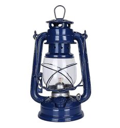 Mikasa Retro petroleum lampe 25cm Camping Light Home dekorative hængende lampe Mørkeblå