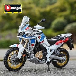 Bburago 1:18 Honda Africa Twin Adventure Staattinen painevalettu Ajoneuvot Keräilyharrastukset Moottoripyörämalli Lelut Lelu Moottoripyörät