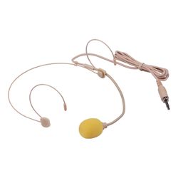 God kvalitet headset mikrofon kondensator mikrofon 3.5mm retvinklet interface til trådløs bodypack 3.5mm Outside Thread Plug