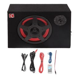 Bil forsterket subwoofer Bluetooth høy effekt 350w 12v 24v 8 tommers kjøretøy forsterket subwoofer oss plugg 110240v