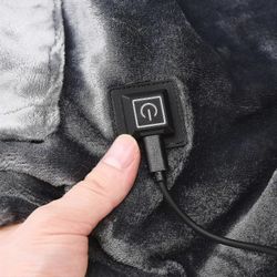 Sähköhuopa Kotitarvikkeet Sängynlämmitin Termostaatti Creative Kestävä pehmeä lämmityslahja Kaksinkertainen lämmin huopa Musta