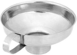 Säilykesuppilo - ruostumattomasta teräksestä valmistettu hillosuppilo purkille kahvalla tavallisille ja leveille suupurkeille Metalliset suuret kei...