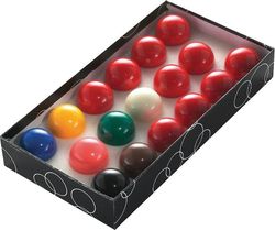 Powerglide Classic Standard 17 Snooker Ball Set Professional 44,5 mm - Laatikko 44.5-Inch