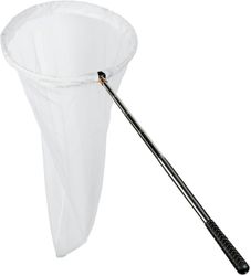 Hyönteis- ja perhosverkko, verkon syvyys 90 cm, kahva ulottuu 145 cm:iin