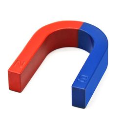 Fysiikan koesauvan opetus Punainen sininen maalattu U-muotoinen hevosenkenkämagneetti