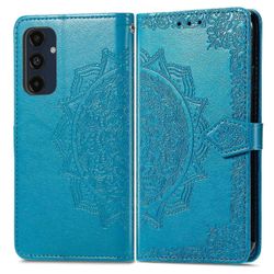 Samsung Galaxy A16 5G / A16 4G -kotelolle Mandala kohokuvioitu muotoilu nahkainen lompakon puhelimen kansi Monivärinen Style D