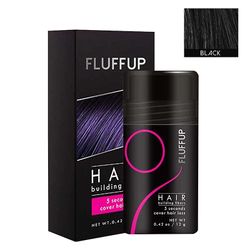 unbrand Fluffup hemmelig hår fiber pulver for enhver farge hår 5 sencods dekke opp langvarig med naturlig utseende dating tilbehør Svart