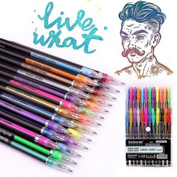 Suren Brevpapir Gel Pen Set-børns farve Set-24 stykker rainbow brevpapir Maleri Set