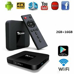 Musta TX3 Mini Androidille10 4K SMART TV Media Player Quad-Core WIFI 2GB + 16GB 2022 Australian määräykset