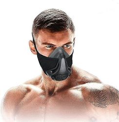 High Altitude Mask, Training Workout Mask Men parantaa keuhkojen kapasiteettia, 24 tason hengitysvastus Fitness Mask kestävyyden parantamiseksi kai...