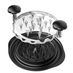 Kanan silppuri PRO-lihasilppuri läpinäkyvällä kannella ja kanan silppuri 240123 Musta