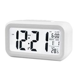Elektrisk Desktop Desk Clock Elektronisk Alarm Digital Big LED Skærm Ur Data Time Kalender Desk Watch