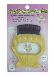 Philocomb E1 Soft (englanninkielisessä pakkauksessa), hellävarainen, joustava hoitokampa pienille koirille, kissoille, kaneille.