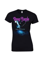 Deep Purple - Røyk på vannet T-skjorte Girlie Svart XL