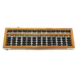 vintage stil tre abacus matte profesjonell abacus for voksne barn med guide håndbok og tilbakestill knapp - (wanan)