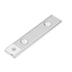 Ultra thin body sensor strip light usb genopladelig magnetisk til kabinet Sølv 30cm